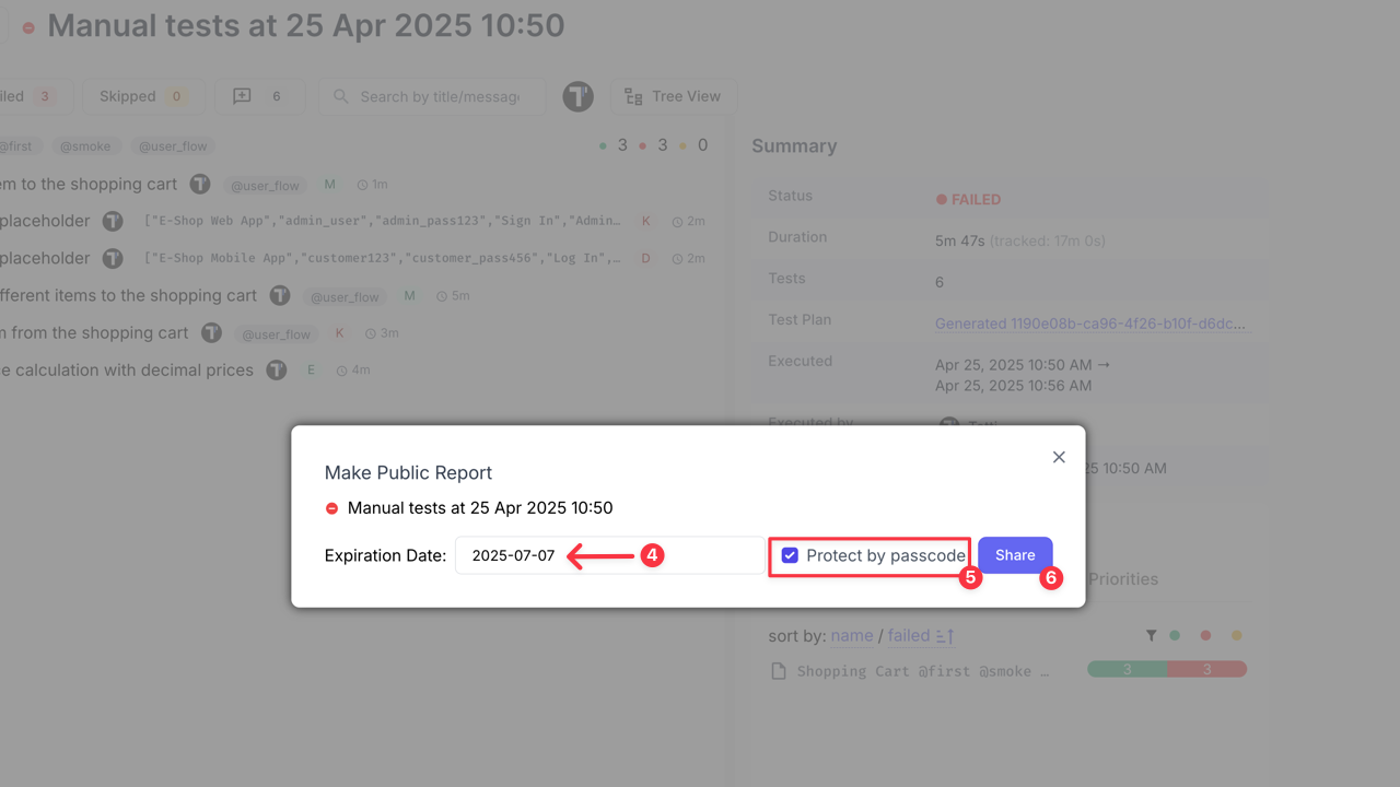 Testomat.io - Share Report