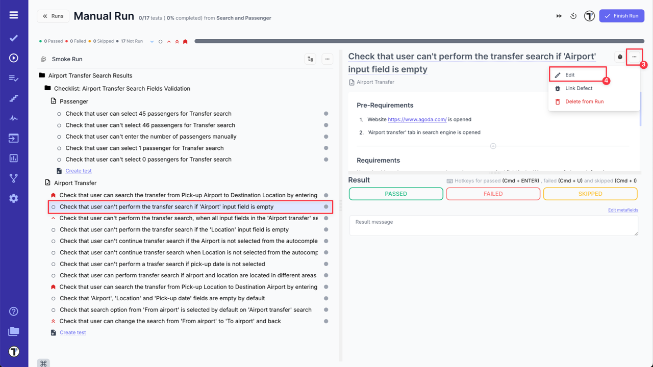 Testomat.io - test case history